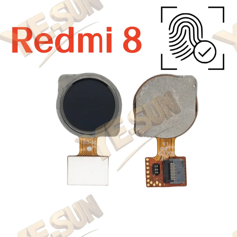 

For Xiaomi Redmi 8 Fingerprint Sensor Home Return Key Menu Button With Side Power On Off Flex