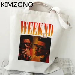 the Weeknd shopping bag bolso canvas grocery shopper bag fabric bolsa compra sac toile