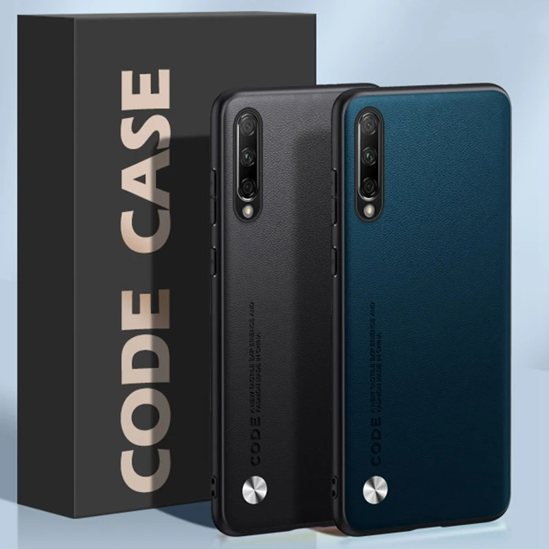 Luxury PU Leather Case For Honor 9X Pro 9XPro Back Cover Matte Silicone Shockproof Full Protection Phone Case For Honor9X Pro