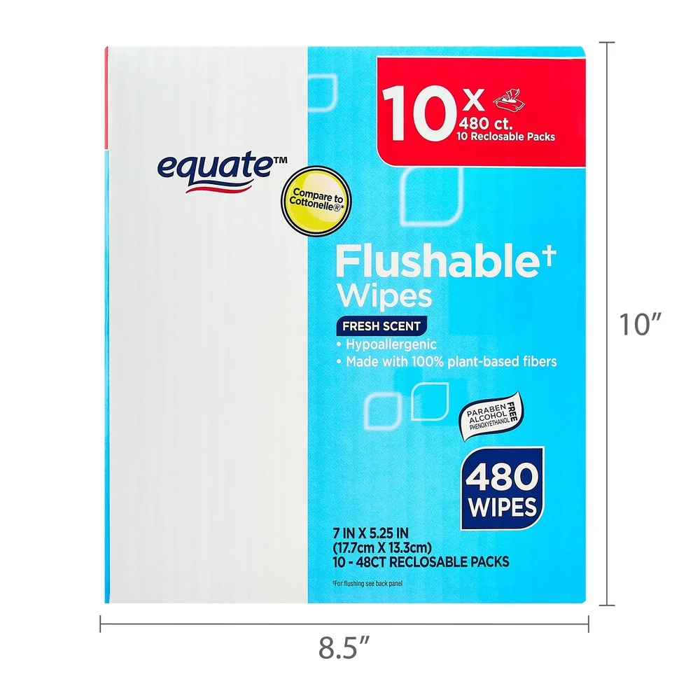 Salviette umidificate lavabili Confezione da 3 profumi freschi 480 Salviette Aloe Vitamina E Dispenser pop-up facile Fibre a base di piante Confezione valore richiudibile