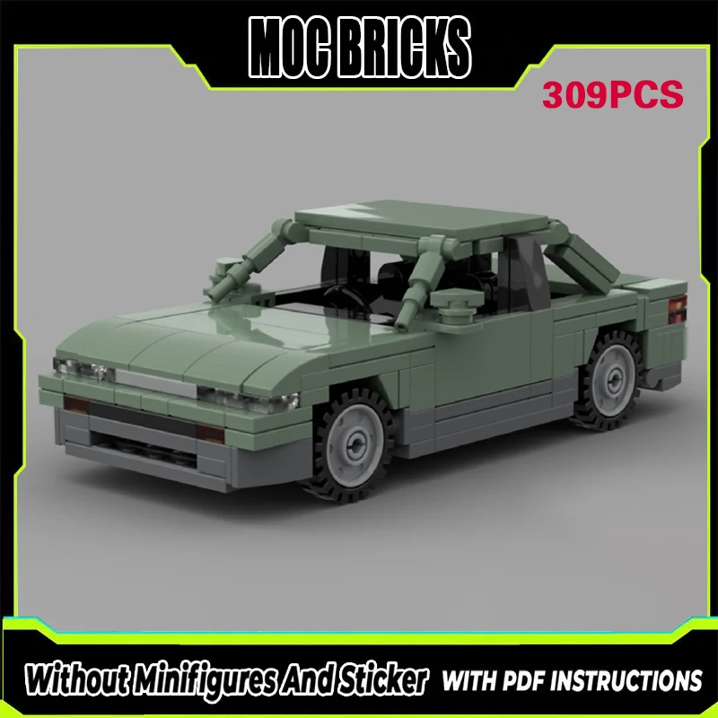 

Speed Racing Car Model MOC Building Bricks Silvia S13 Classic Car Modular Technology Gifts Holiday Assemble Children Toys Suit