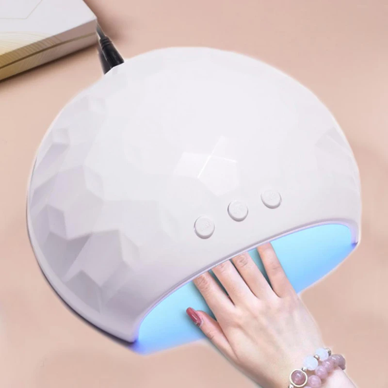 12/18LEDS Nail Dryer Dual Light Source Quick Dry UV Lamp 30/60/90s Timer USB LED Nail Polish Gel Varnish Dryer Manicure Tools