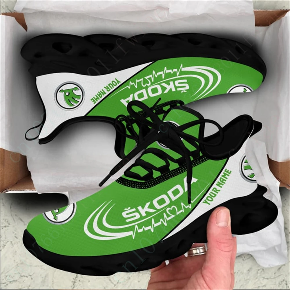 Skoda Sports Shoes For Men Casual Running Shoes Big Size Comfortable Men's Sneakers Unisex Tennis Lightweight Male Sneakers