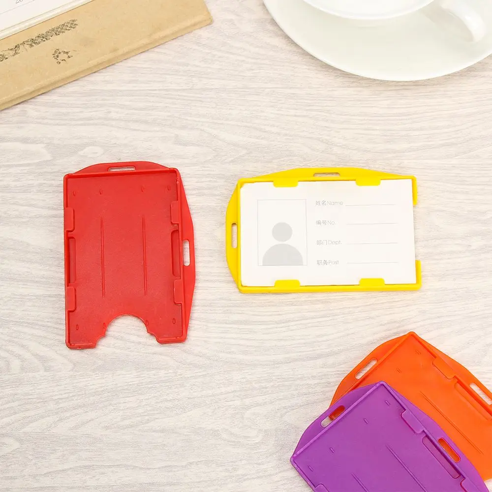 Practical Unisex ID Business Case Protector Cover Badge Multi-use Name Card Work Card Holders ID Card Pouch Card Sleeve