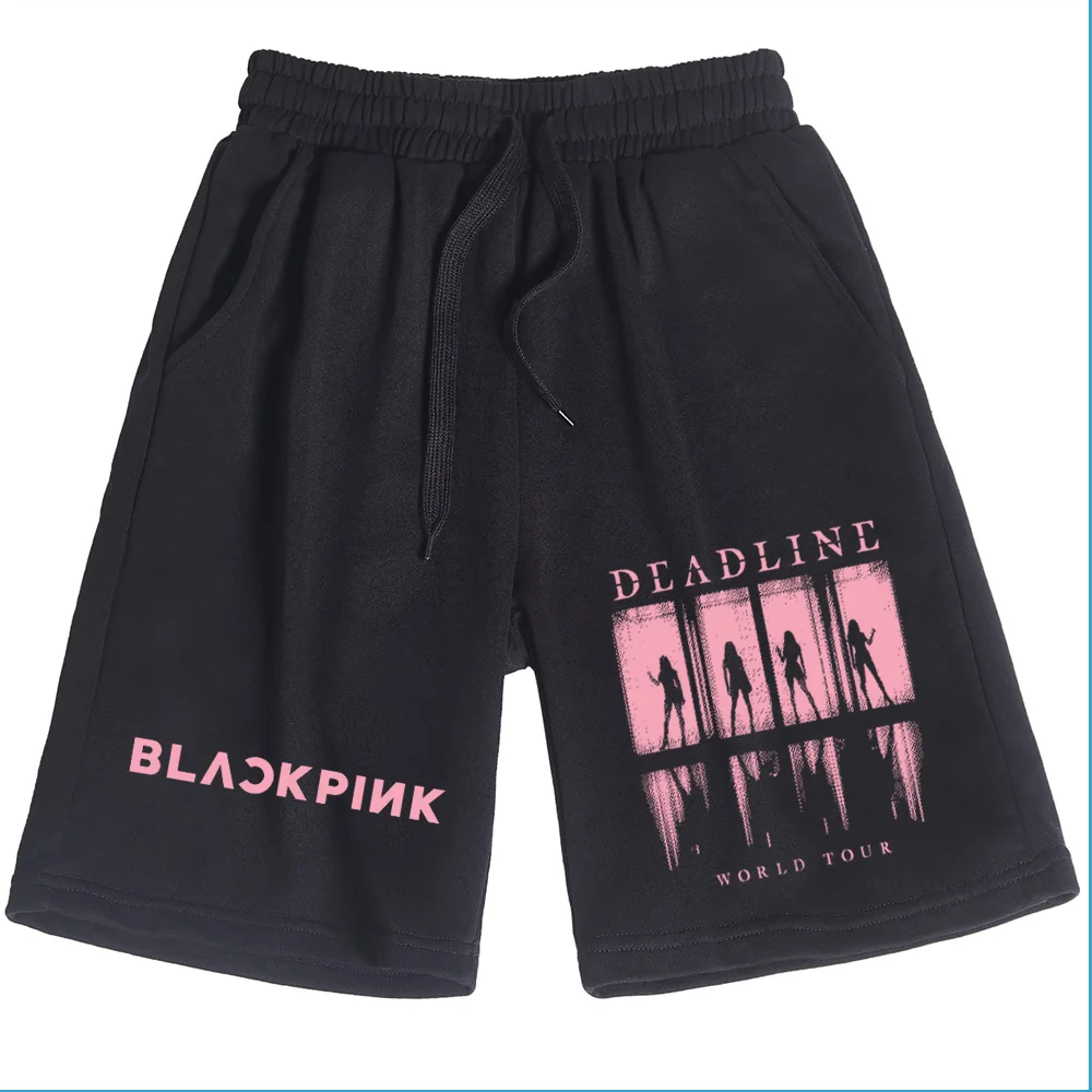 

Черные шорты World Tour 2025 BP Deadline, свободные пляжные хлопковые шорты, одежда в стиле хип-хоп для мужчин и женщин