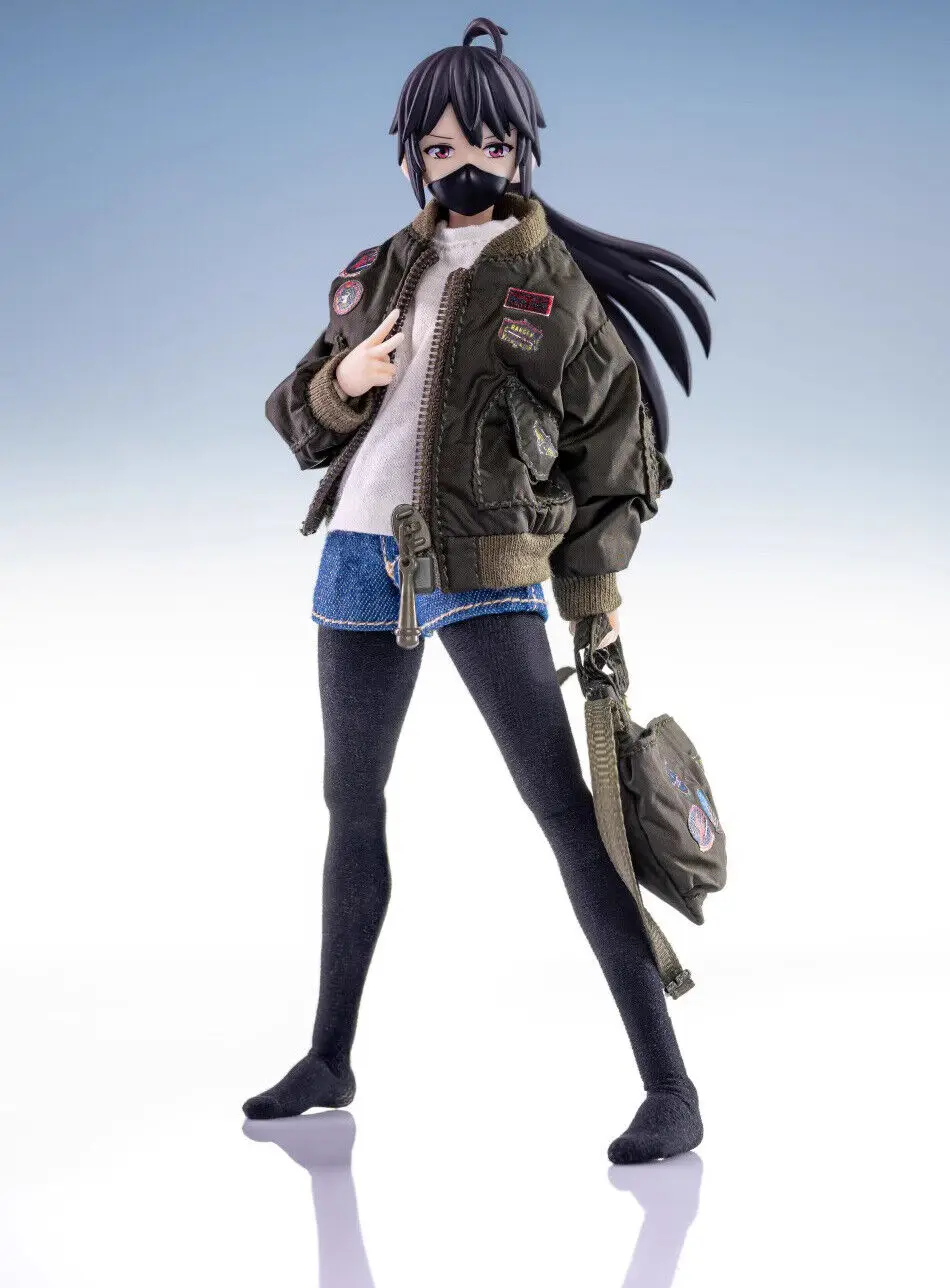 1/12 Scale Soldier Air Force Jacket, Shoulder Bag Model for 6'' Gynoid