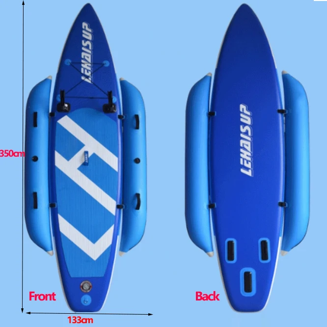 Professional Inflatable Platform for River Lakes Fishings Double Inflatable Paddleboard Parent-Child Surfboards for Fishing Boat