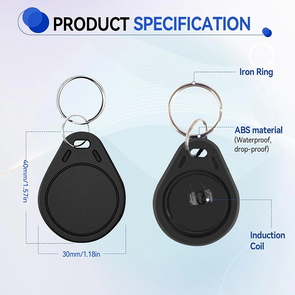 Ultralight RFID Key FOB,Compatible with Upgraded SAFLOK KABA ONITY and SALTO locks.
