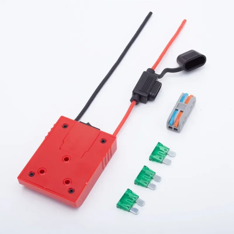 DIY Battery Power Wheels Adapter Connector for OZITO / Einhell 18V Lithium Battery with Switch 14 AWG for Power Wheels Upgrade