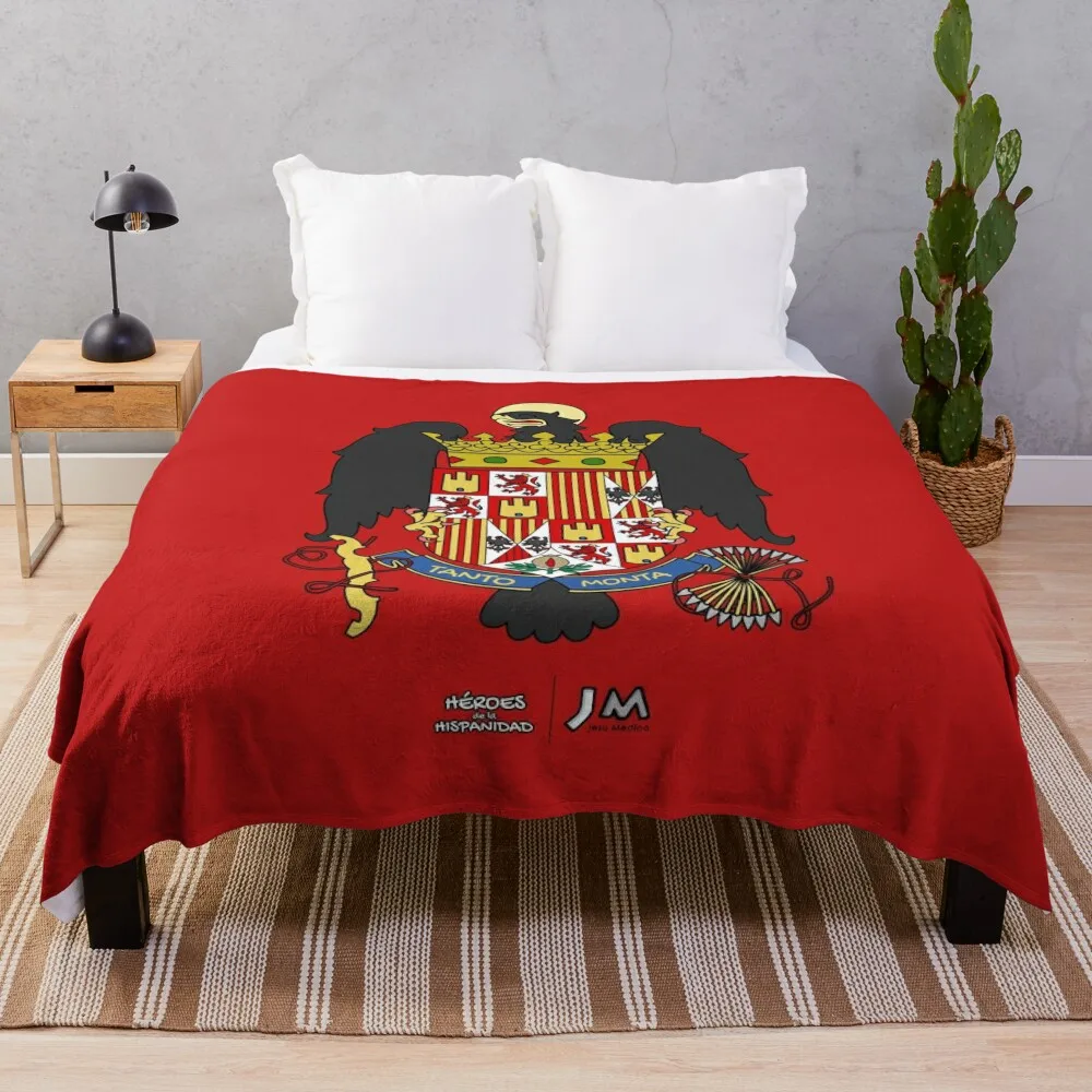 Coat of Arms of the Catholic Monarchs - Heroes of the Hispanic World Throw Blanket Loose Nap blankets ands Blankets