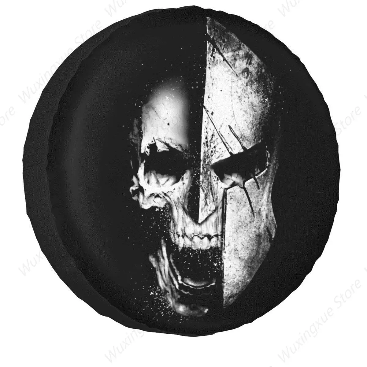 

Чехол на запасное колесо The Last Spartan Warrior для Jeep Honda Skull Sparta, защита колес автомобиля 14 дюймов, 15 дюймов, 16 дюймов, 17 дюймов