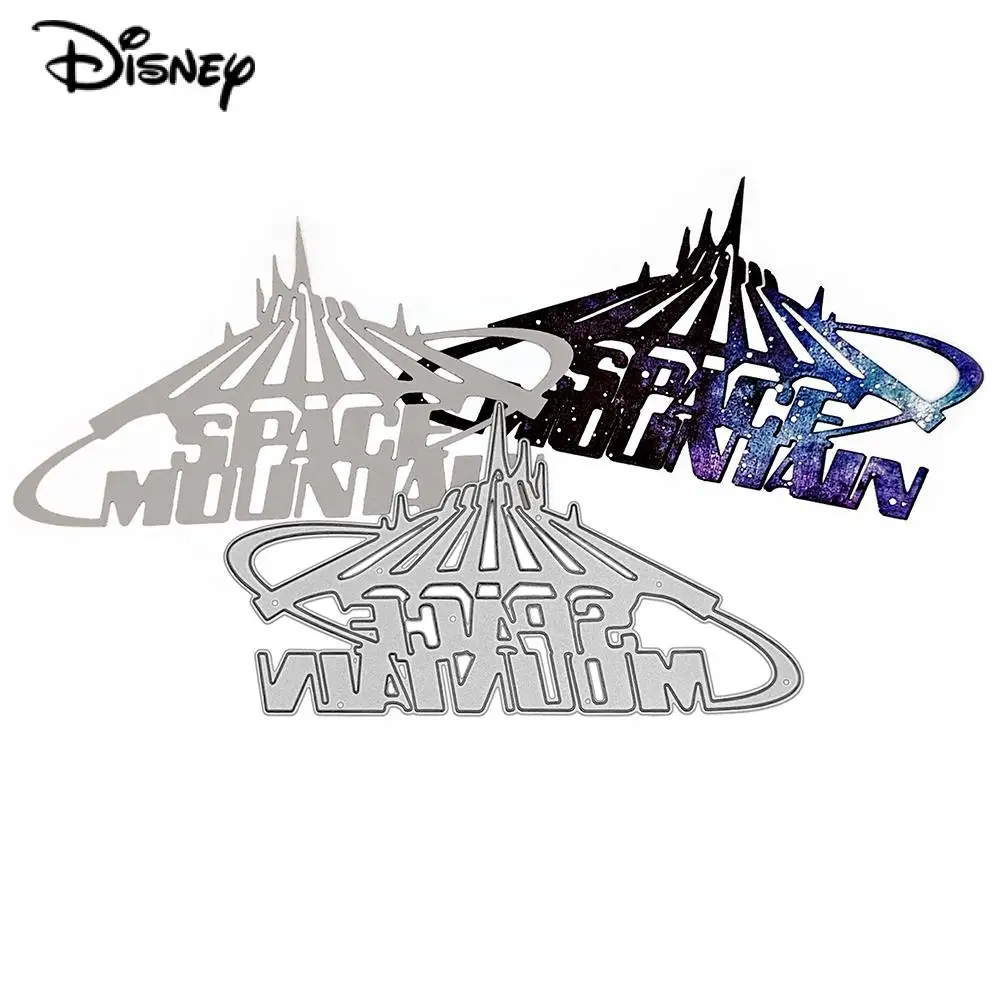 Space Mountain Word Metal Cutting Dies Disneyland Die Cuts for DIY Scrapbooking Album Paper Cards Making Decora Crafts Template