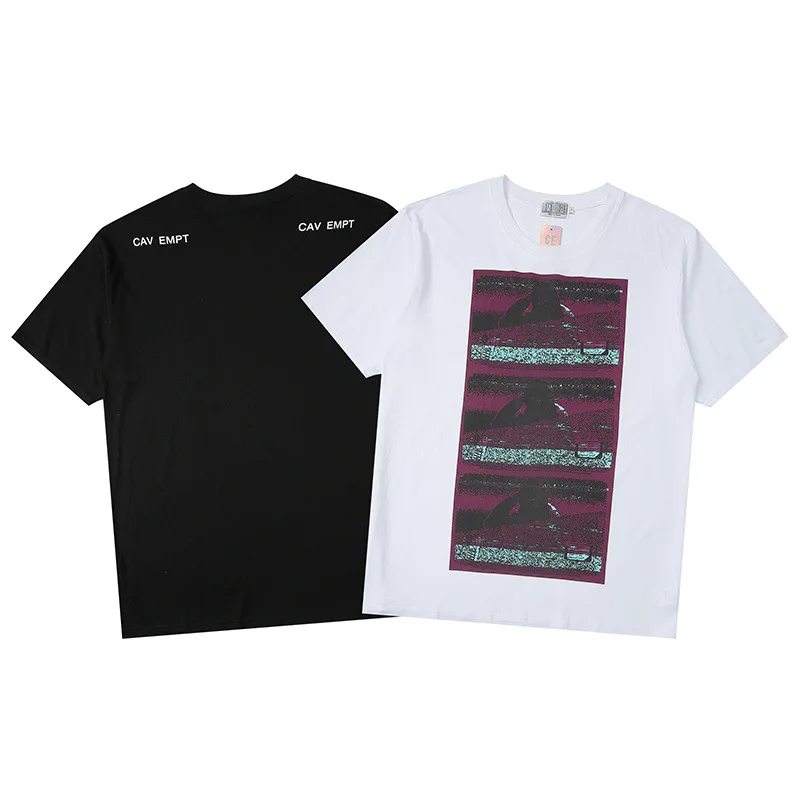 

Japan Vintage Steam Wave Psychedelic Men's and Women's Couple CE Short Sleeve T-Shirt Short Sleeve Cav Empt C.E 2025 New