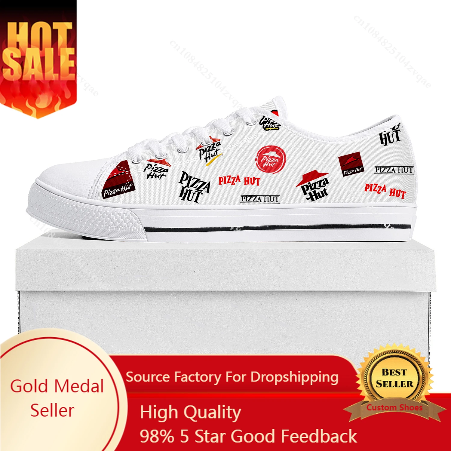 

Pizza Pattern Hut Design Low Top High Quality Sneakers Mens Womens Teenager Tailor-made Shoe Canvas Sneaker Casual Couple Shoes