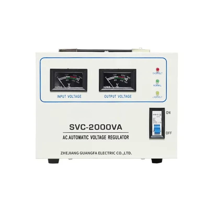 

Однофазный автоматический стабилизатор напряжения SVC/TND2000VA 2 кВА 220В с сервоприводом