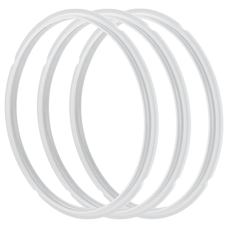 

3 Piece Silicone Sealing Ring Food-Grade Silicone Gasket Seal Rings Sealing Ring For Pot Sealing Ring For 6 / 5Qt