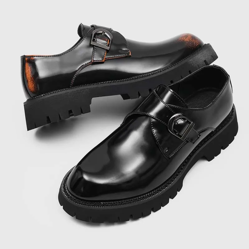 

High Quality Men's Sneakers and Casual Shoes Round Head Men's Derby Shoes High-end Designer Platform Men's Shoes Tenis Masculino
