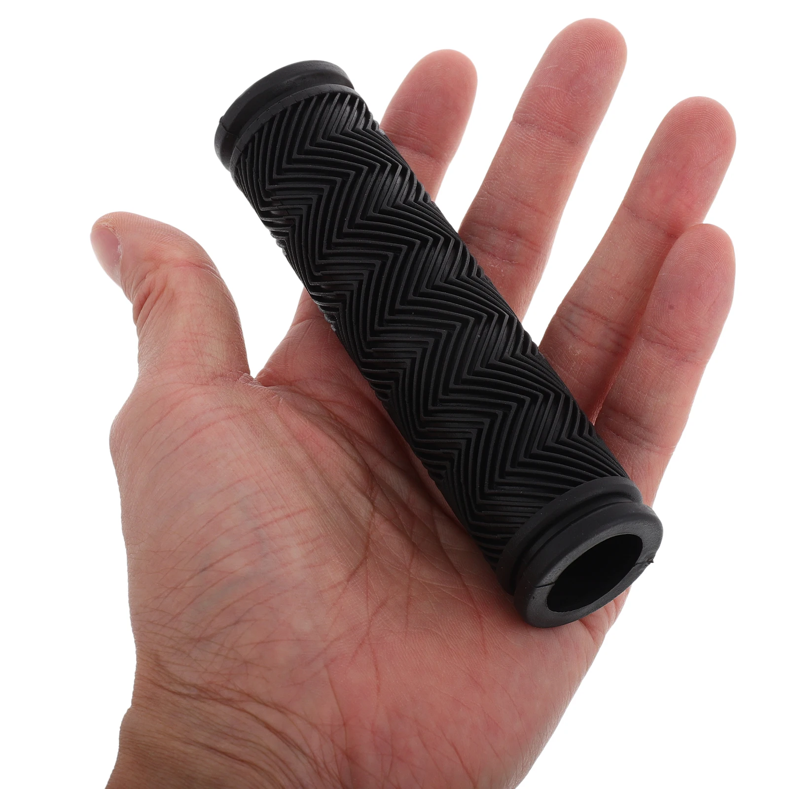 

Bicycle Handlebar Mountain Bike Rubber Non-Slip Black Scooter Grips Durable Comfortable Shock Absorption Easy Installation
