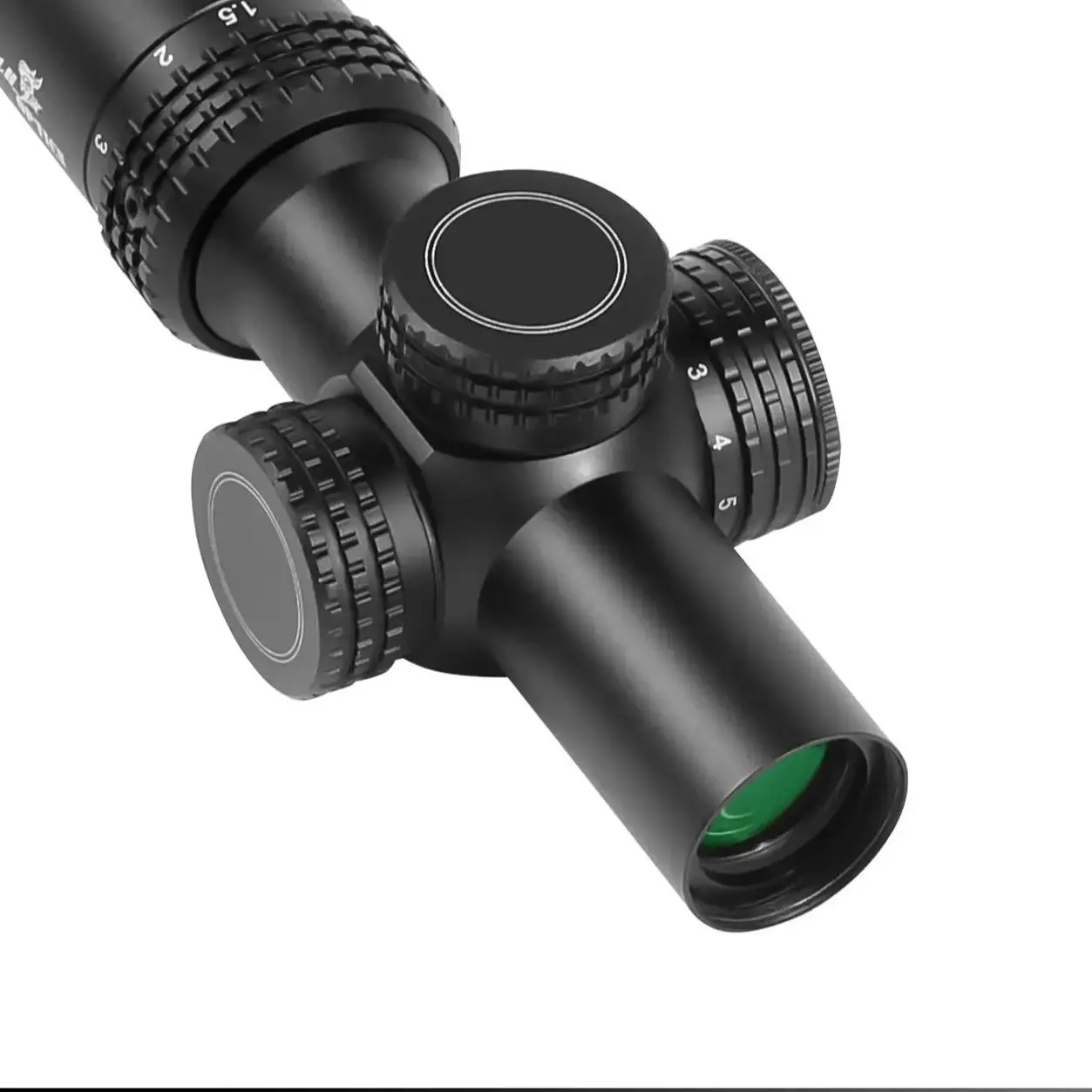 Imagem -02 - March-ir Tactical Rifle Scope Caça Óptico Airsoft Riflescope Verde Iluminação Vermelha Colimador Gun Sight 1.55.5x20