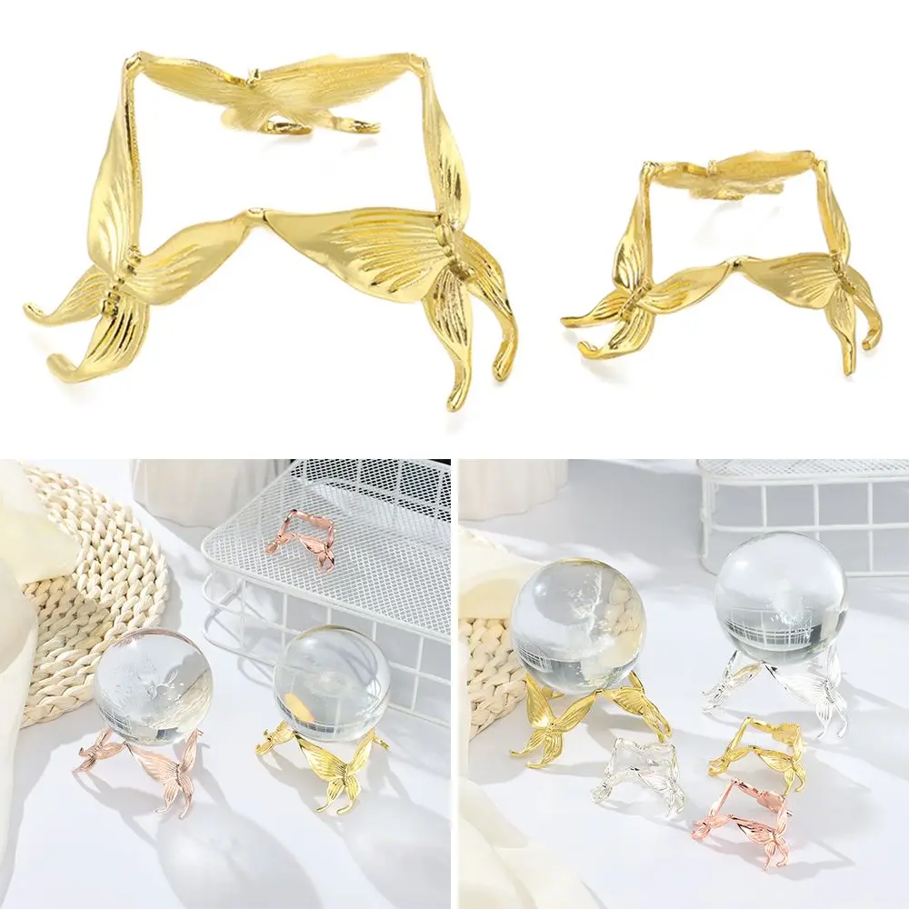 DIY Ornaments Craft Gift Crystal Ball Display Stand Butterfly Display Base Holder Home Decoration Sphere Support