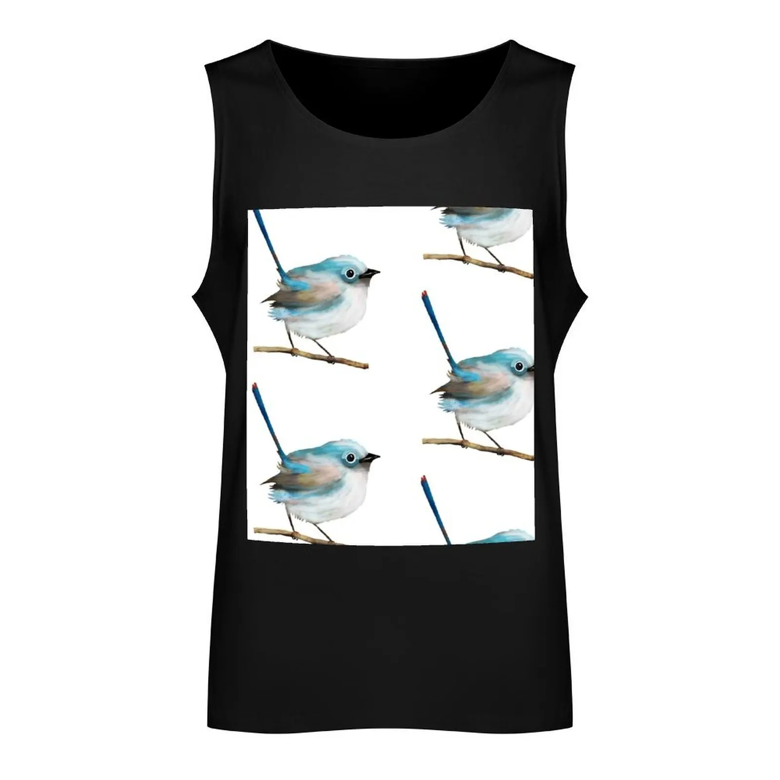 Little Fairywren Tank Top anime top Men's gym Vest