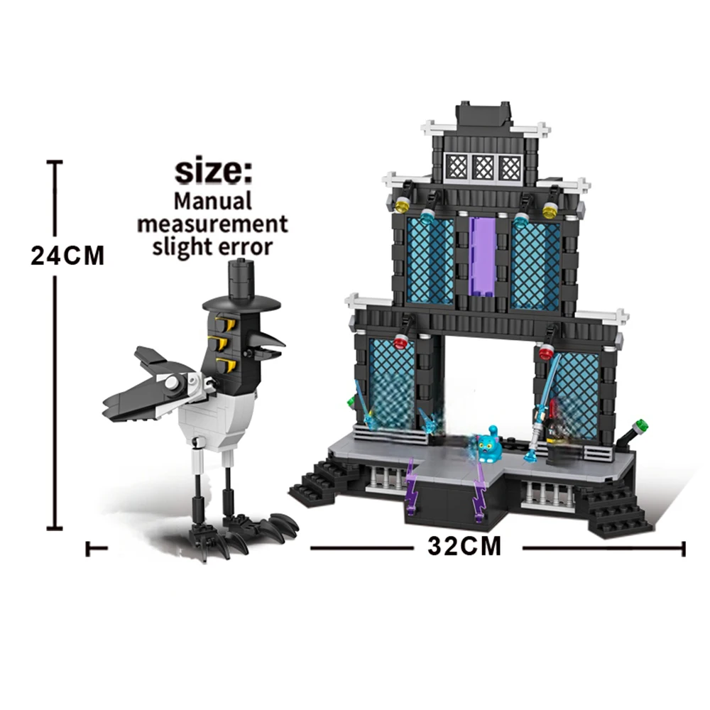 498 قطعة من سلسلة مكعبات البناء لمشاهد الشوارع، نموذج مسرح كبير لموسيقى البوب الكورية، ألعاب تجميع وهدايا