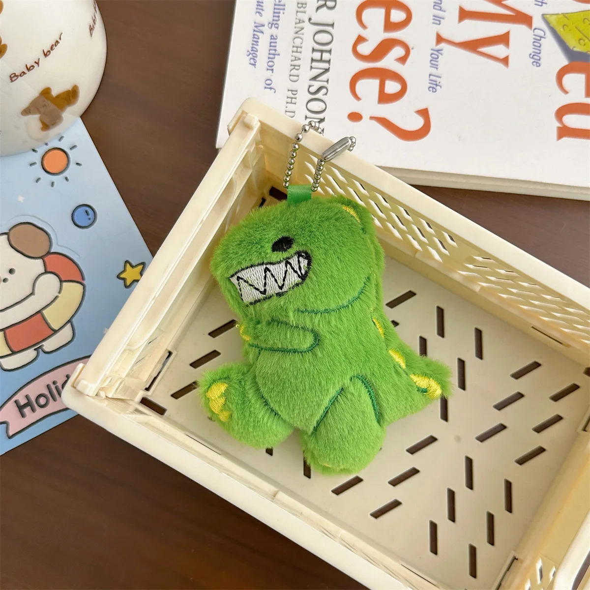 จี้รูปไดโนเสาร์ขนาดเล็ก2024ขนาดเล็กใหม่พวงกุญแจ boneka mainan ตุ๊กตาสัตว์น่ารักเครื่องประดับตุ๊กตาของขวัญคริสต์มาสสำหรับเด็ก