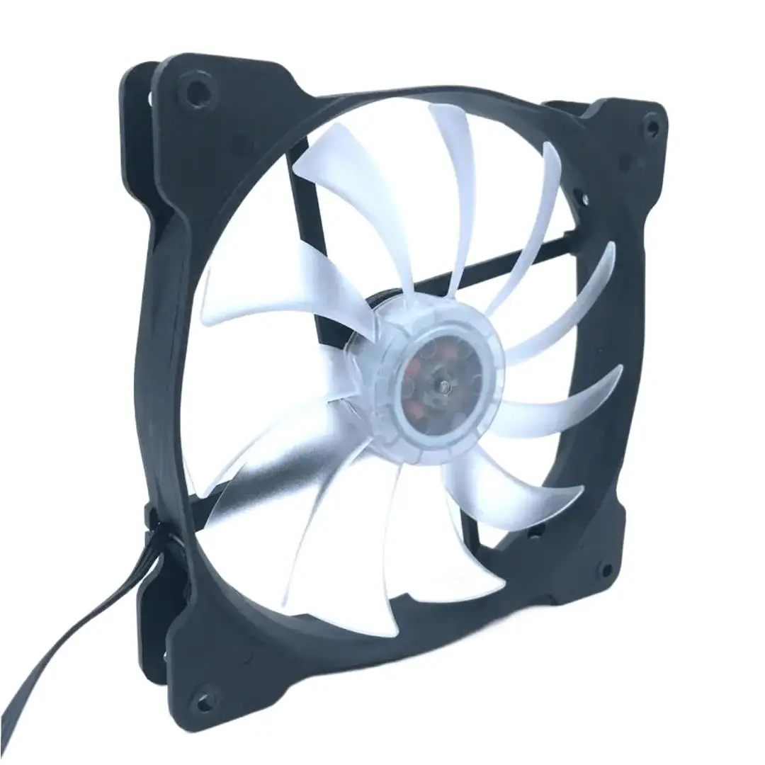 

A1425L12S-S-L 140mm LED Quiet Case Fan, 12V 1060RPM Silent Cooling, 14cm White LED Mute Fan Computer Chassis & Airflow Upgrades
