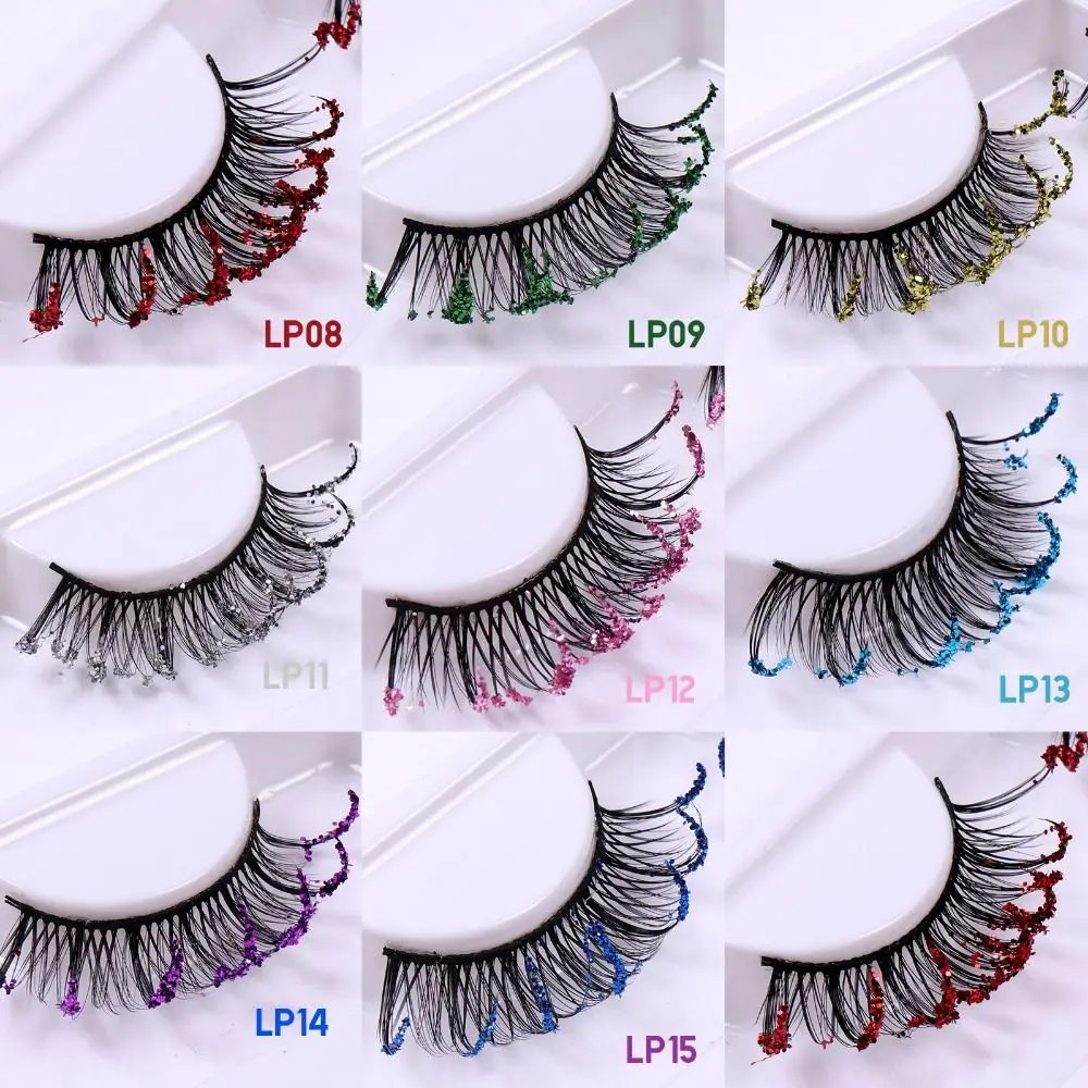 New Eye Lash Extension False Eyelashes Full Volume Thick Faux Mink Hair Eyelashes Wispies Fluffy Handmade Fake Eyelashes Ball