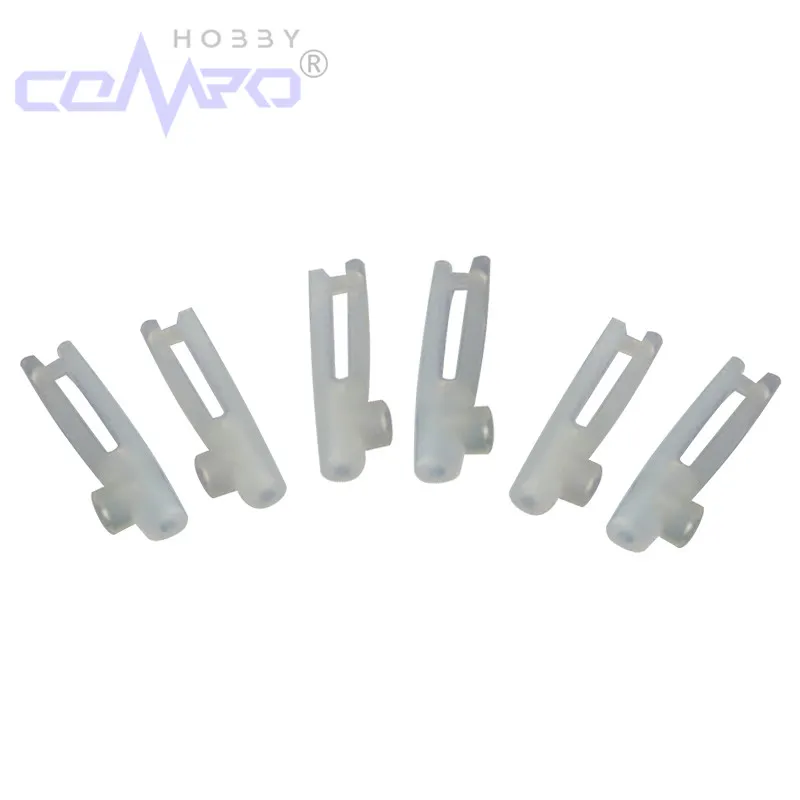 

20 Pcs Mini Nylon Clevis For KT foam Fixed Wing RC Aircraft Model Plane Replacement Accessories Color White / Grey