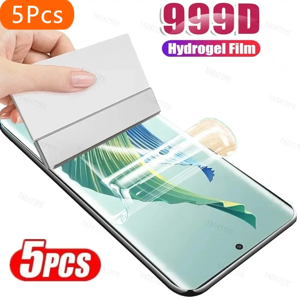 

5PCS Hydrogel Film for Honor Magic5 Pro Lite Ultimate Screen Protector Full Coverage Protective Film