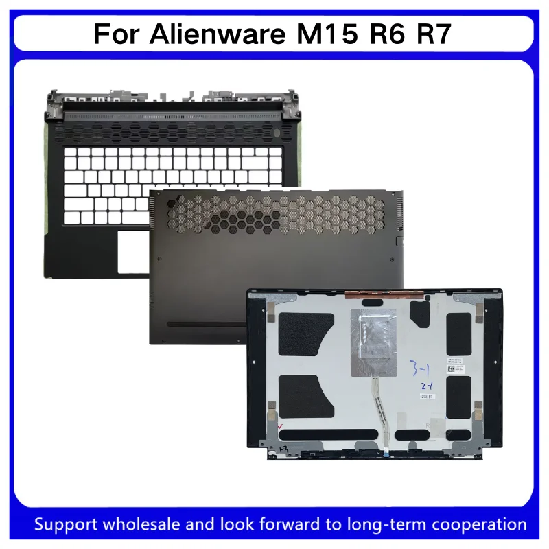 New For Kailxuling Alienware M15 R6 R7 LCD Back Cover/Palmrest Cover C Shell/Bottom Case Cover 0THDW7/ 01F2H0/092H3V/0Y0J33