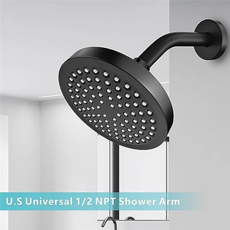 

Shower Arm, Wall Mount Replacement Shower Head Arm For Fixed Shower Head And Handheld Showerhead Durable , 25Cm-Hot