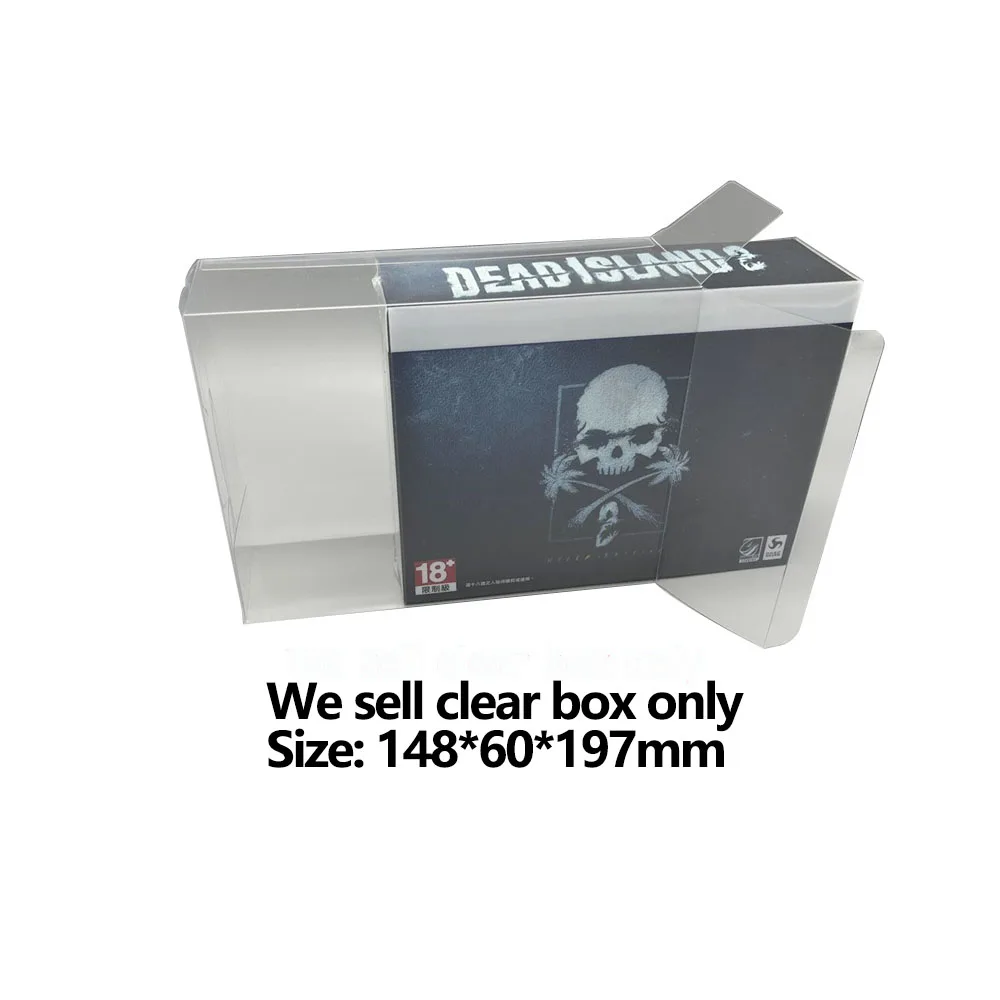 Transparent PET protective cover For PS5 dead island 2 game limited version collection storage display box Collection case