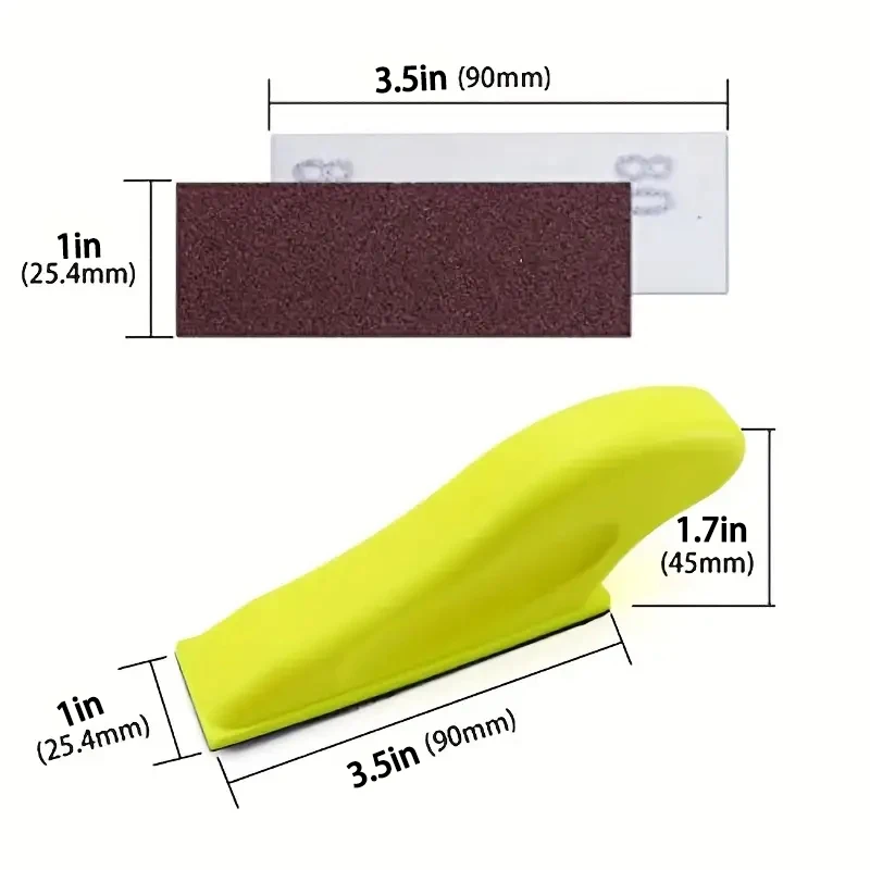 1/41/81 pièces bricolage papier de verre à main Mini ponceuse Kit boucle ponceuse papier assortiment grain humide sec crochet boucle papier de verre pour projets en bois