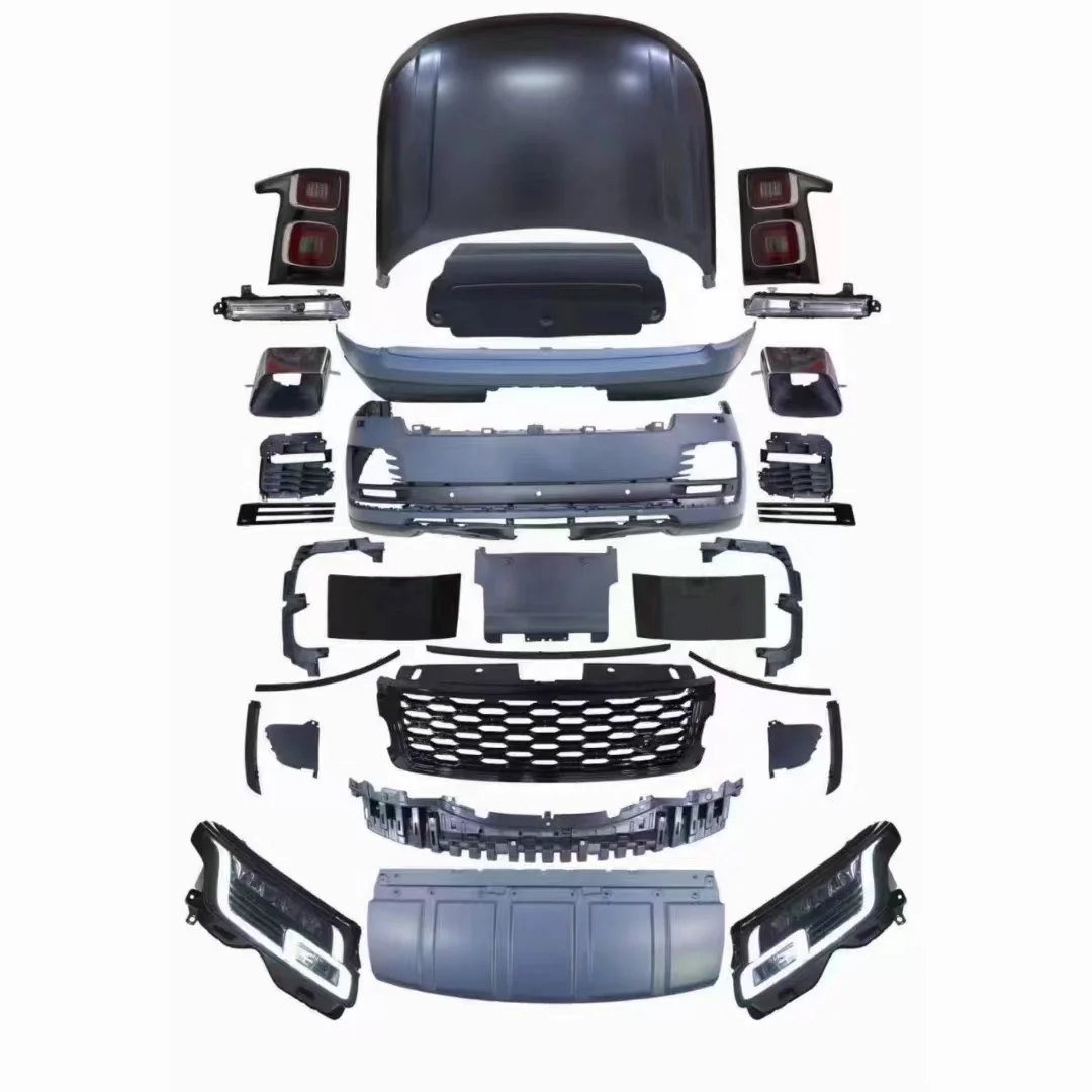 

Car Body Kit for Vogue 2013- 2017 Upgrade to 2018 2020-2022 Oem Old to New Model Include Front and Rear Bumper,Lamps