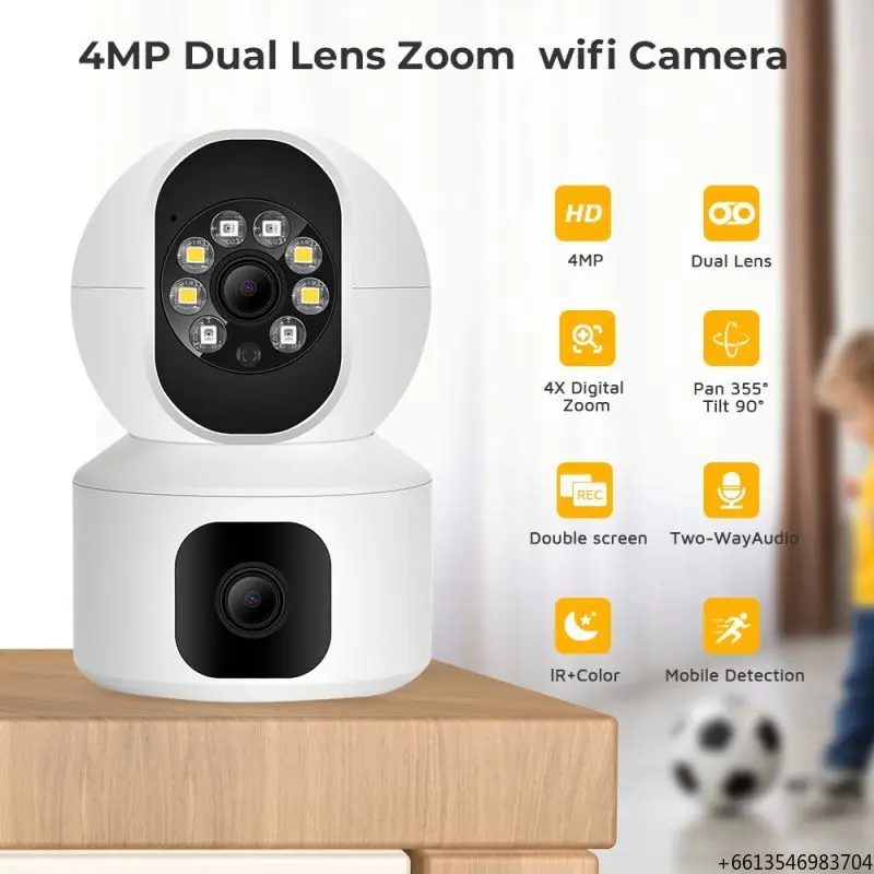 Wifi Surveillance Camera Indoor Optical Zoom Battery Wireless Security Cctv Outdoor And That Supports 5G With Motion Sensor