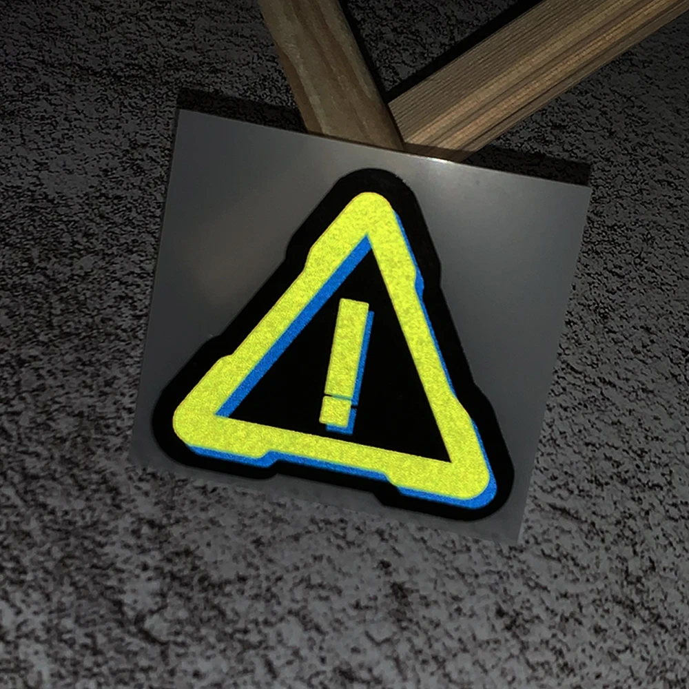 Warning Stickers Reflective Danger Banning Signs Reminder Decal Motorcycle Laptop Luggage Snowboard DIY Accessories