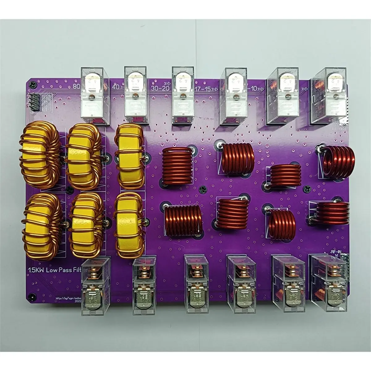 AU47-HF Low-Pass Filter 10-Band High Power Shortwave SSB Radio Low Pass Filter High Frequency Low Loss LPF