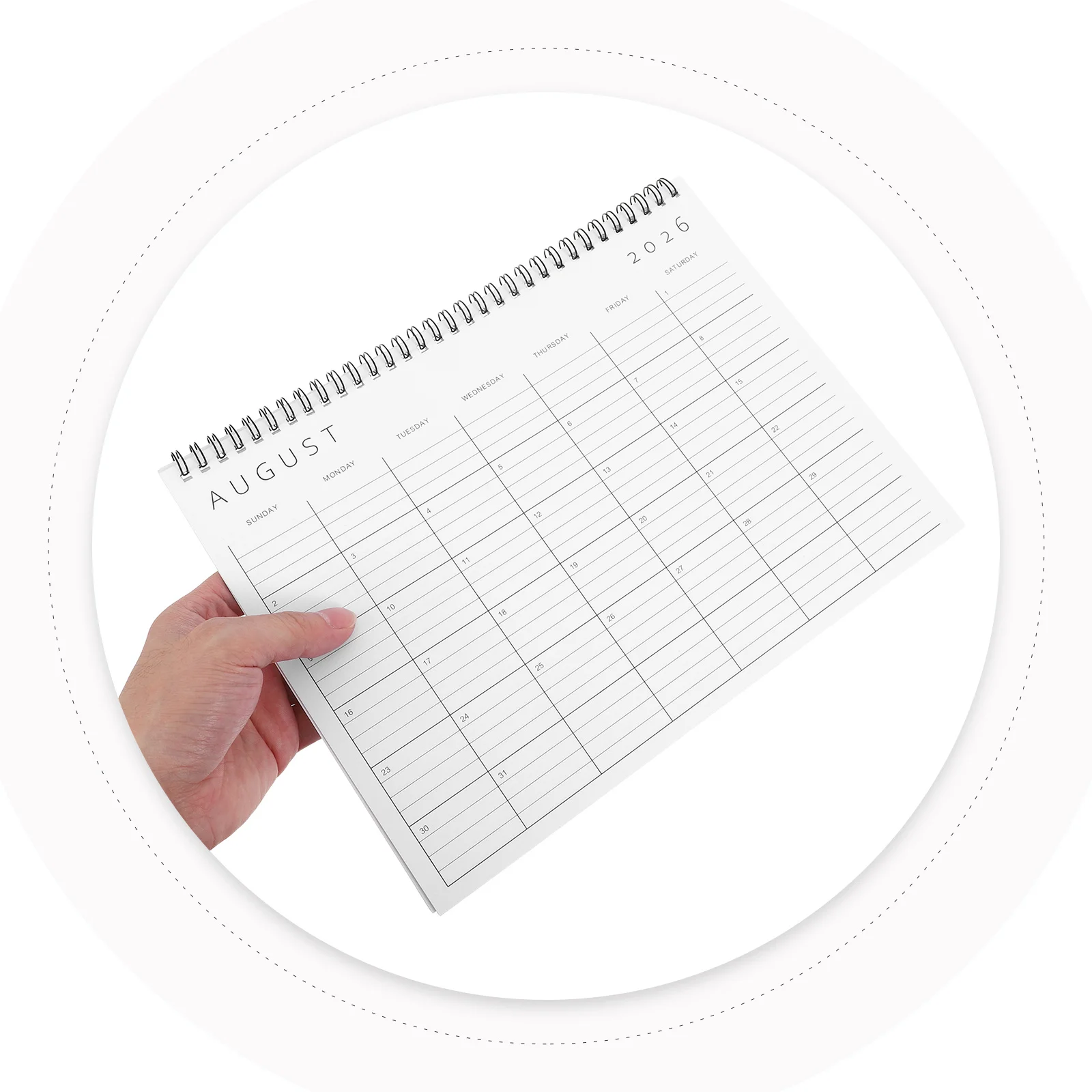 

2026 Wall Hanging Calendar Monthly Planner Coil Binding Year Planning Office Home Students Professionals Families