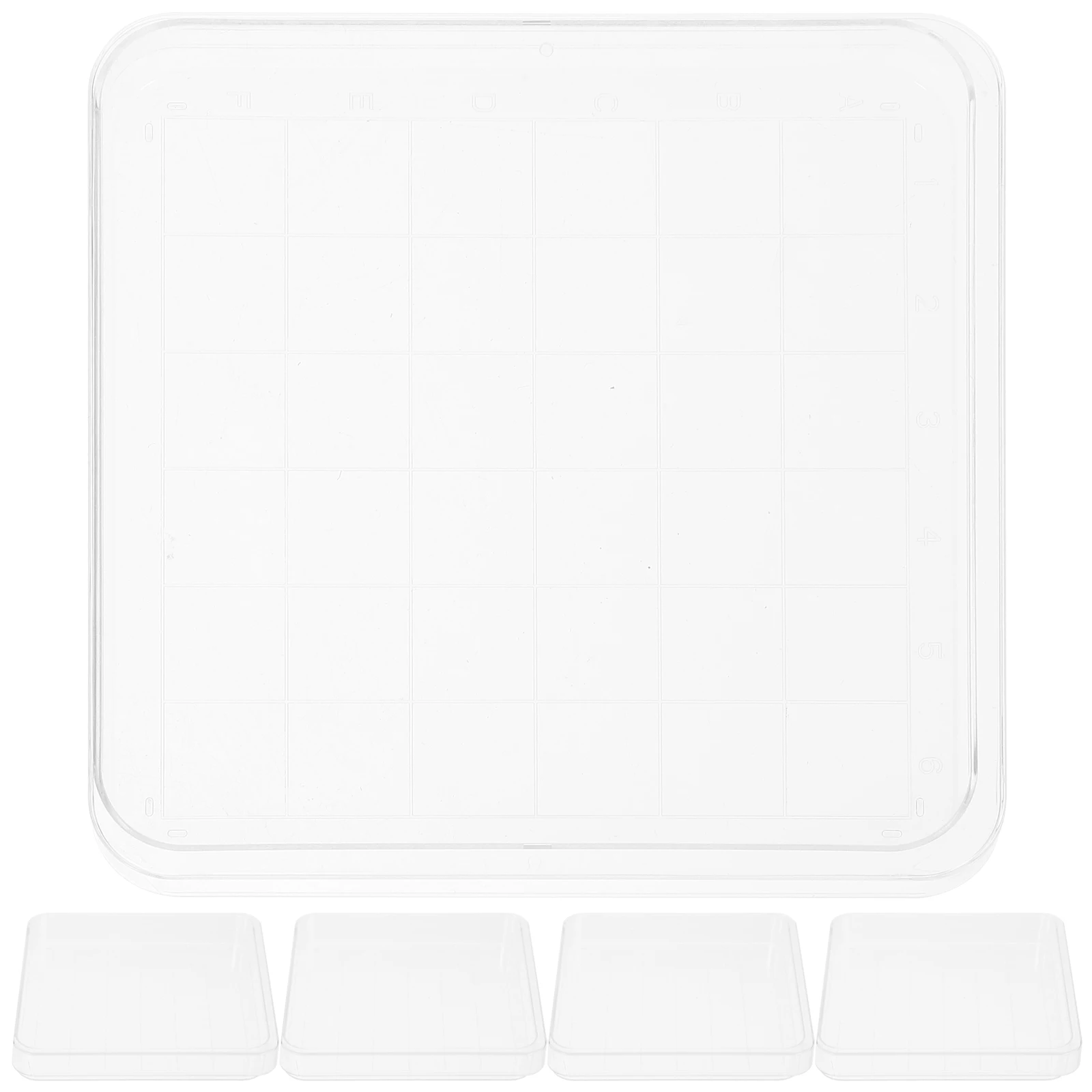 

10 Sets Square Petri Dish Empty Dishes with Lids Small Butter Science Plates Transparent Laboratory