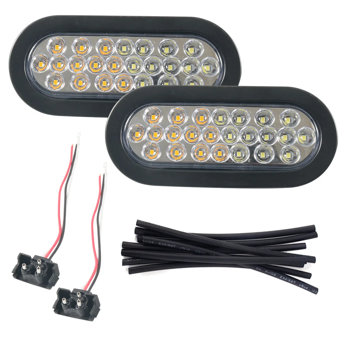 1/2pcs Car Taillight Side Light Sidelight 24Led Embedded Trailer Taillight