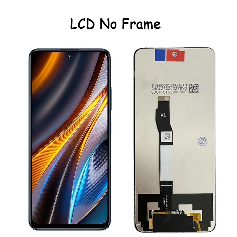 6.6 أصلي لشاومي POCO X4 GT 22041216 G شاشة LCD تعمل باللمس محول الأرقام لشاشة Poco X4GT LCD مع الإطار