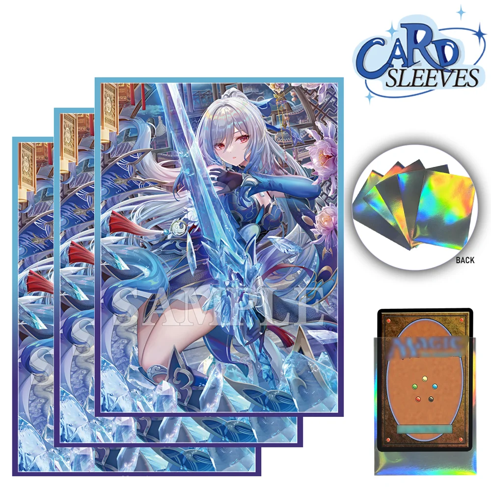 

60PCS 67X92mm Standard Size Anime Card Sleeves Board Game Cards Protector Cards Shield Double Card Cover for MTG/PKM