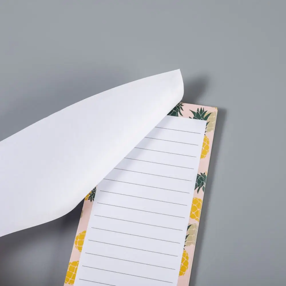 for Fridge Magnetic Shopping List Pad Planner Note Pad Fruit Pattern Magnetic Notepad Clear Printing Smooth Writing