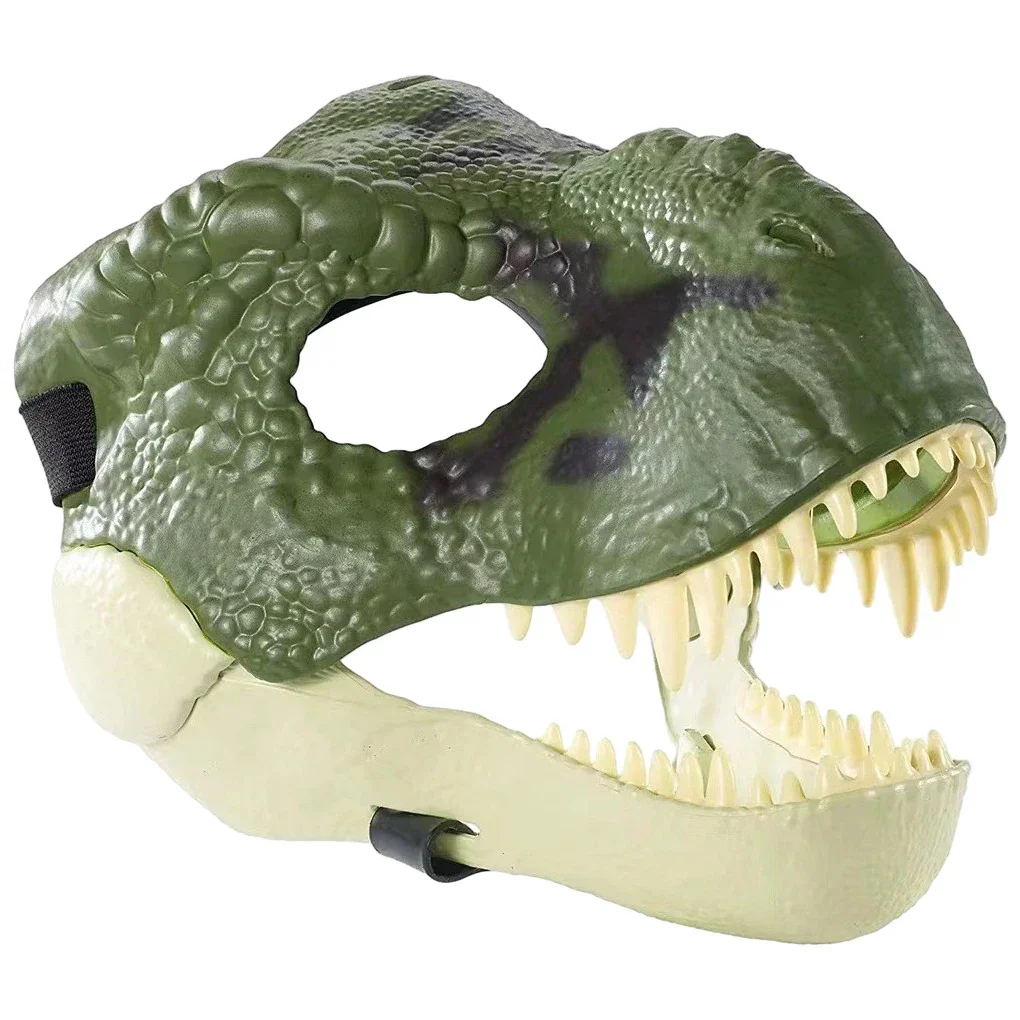 Realistische Dinosaurier Aussehen Tyranno saurus Rex Maske Halloween Cosplay Party breite Palette verwendet Beweglichkeit Kiefer Latex Dino Rex Masken