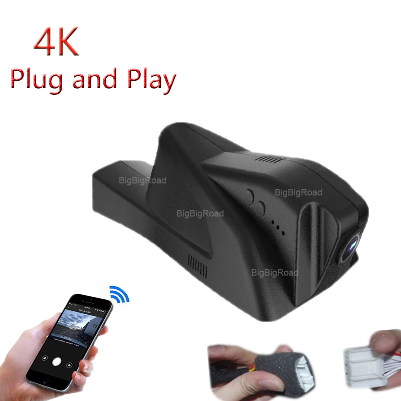 4K Plug And Play Car DVR Wifi Video Recorder Dash Cam Camera Wide Angle FHD 2160P For DS 5LS DS5LS Citroen 2014 2015