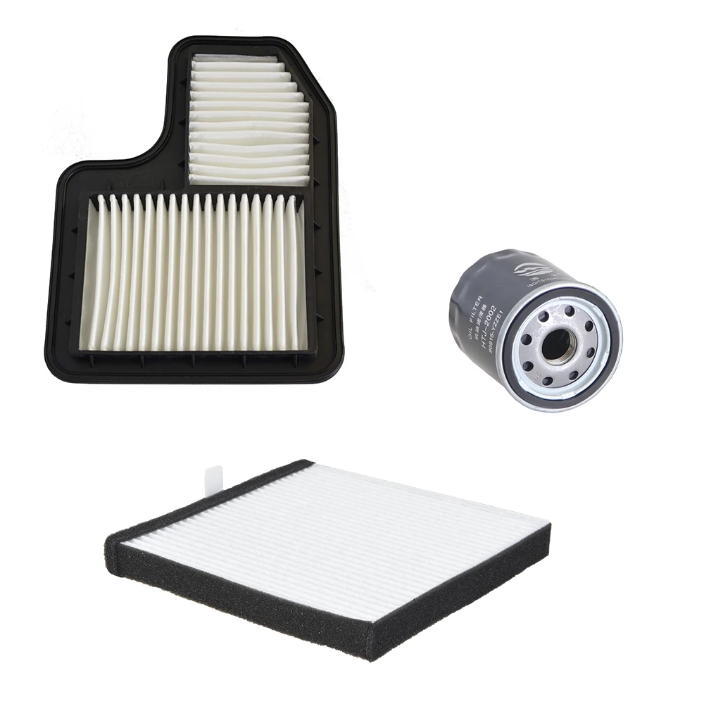 3Pcs Oil Cabin Air Filters Kit For DONGFENG FENGON GLORY 330 1.3L 2013- 1109120-FA01 DFFG3356 90915-91058 90915-10001 24513919