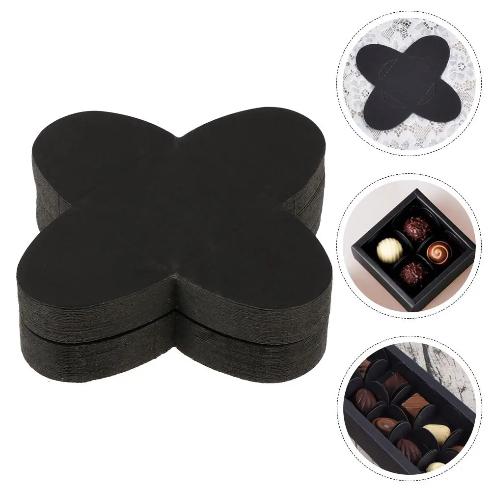 100Pcs Chocolate Paper Holder Trays Multi-Purpose Chocolate Compartments Tray for Candy Truffle Wrapping Paper Tray