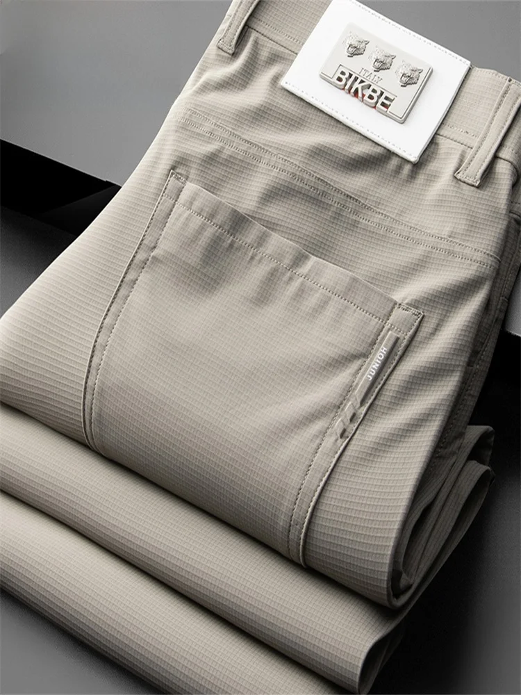 

Мужские повседневные брюки TUCANO из высококачественного ледяного шелка: летние, тонкие, прямого кроя, быстросохнущие, дышащие, с охлаждающим эффектом, класса люкс, для бизнеса, длинные.